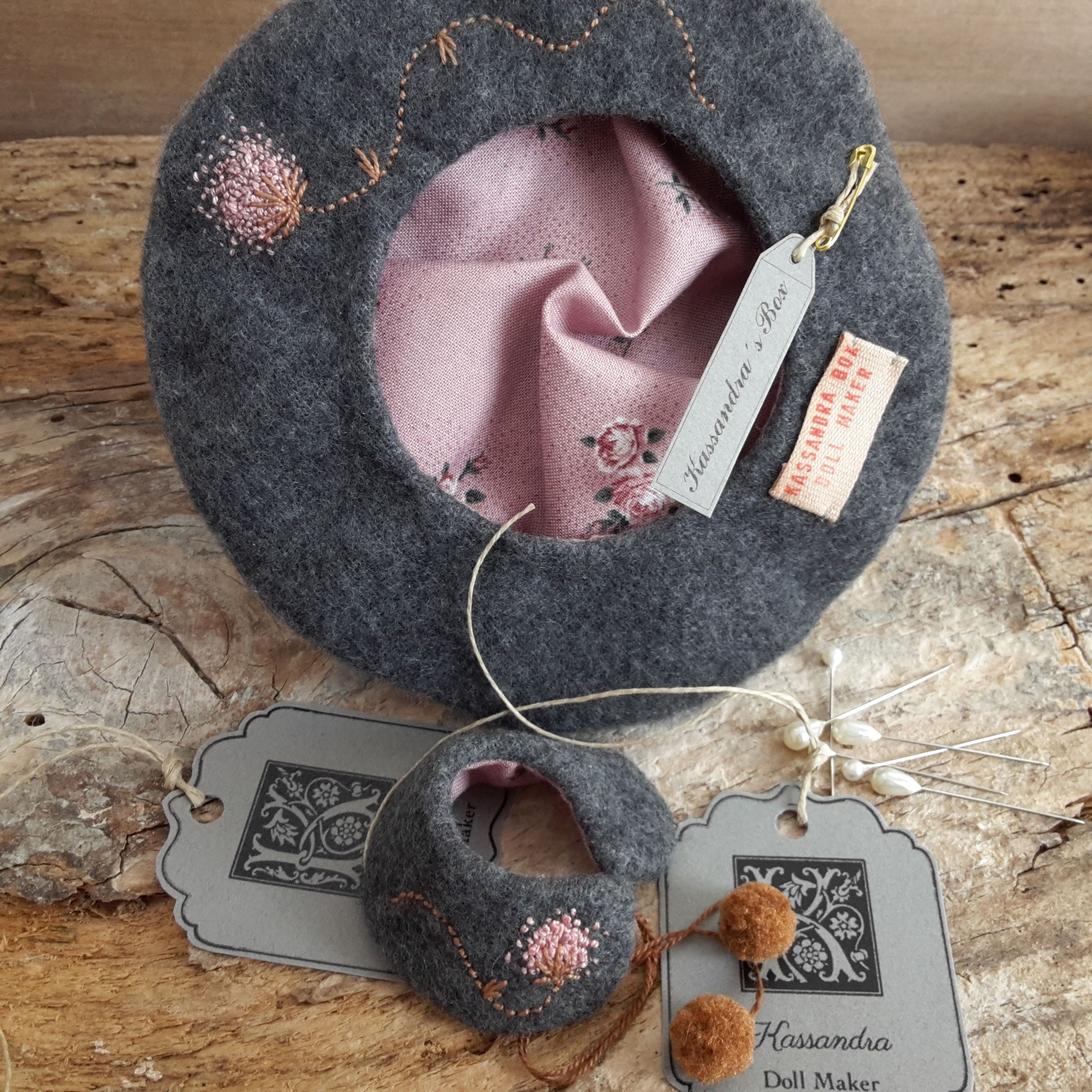 #015-03 PinkGreyAndBrownSet
