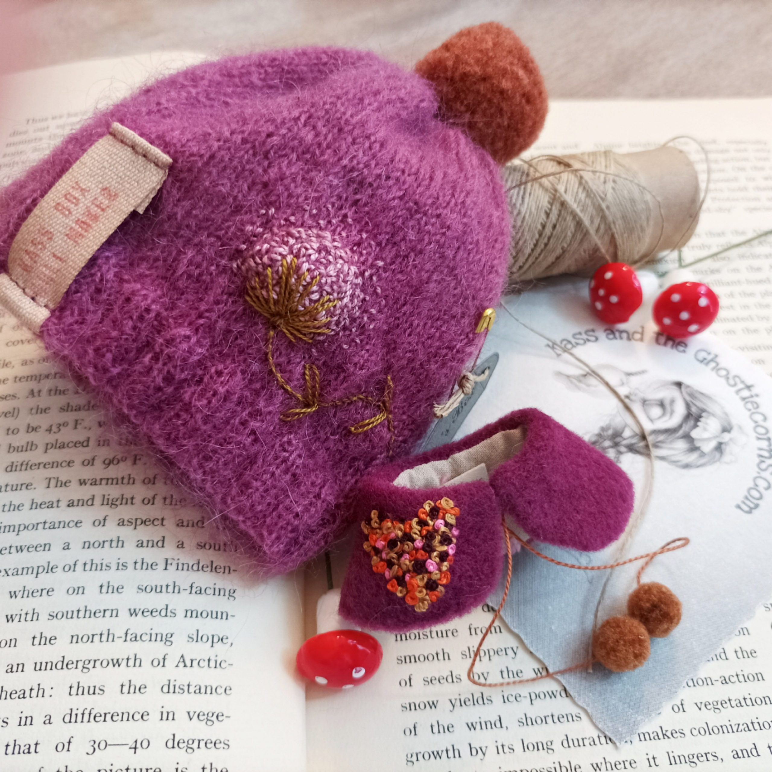 #036-01 VintegeyWinterMohairHatCap