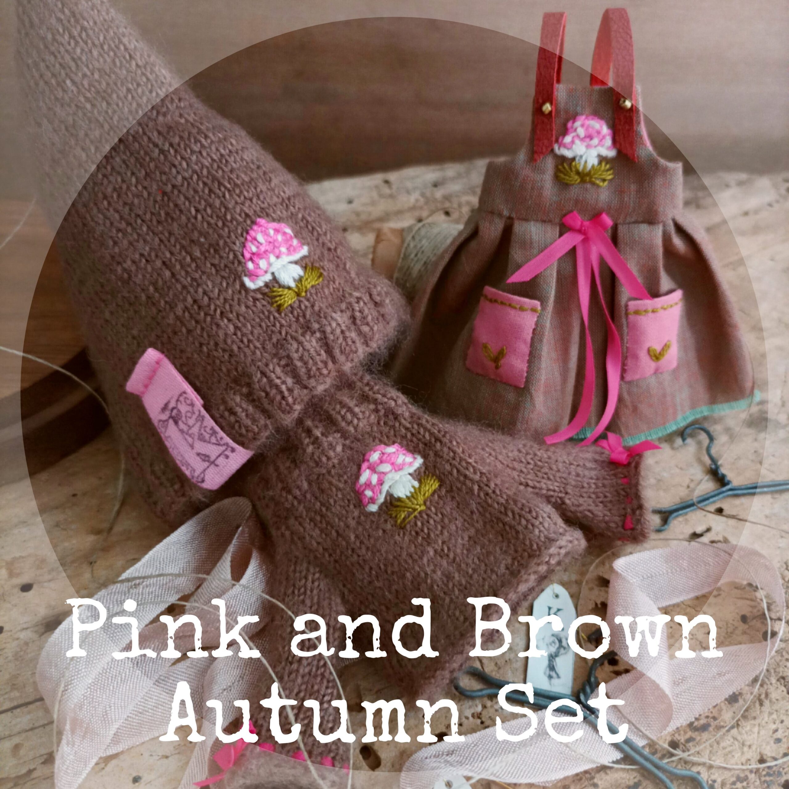 #037-01 PinkAndBrownAutumnSet