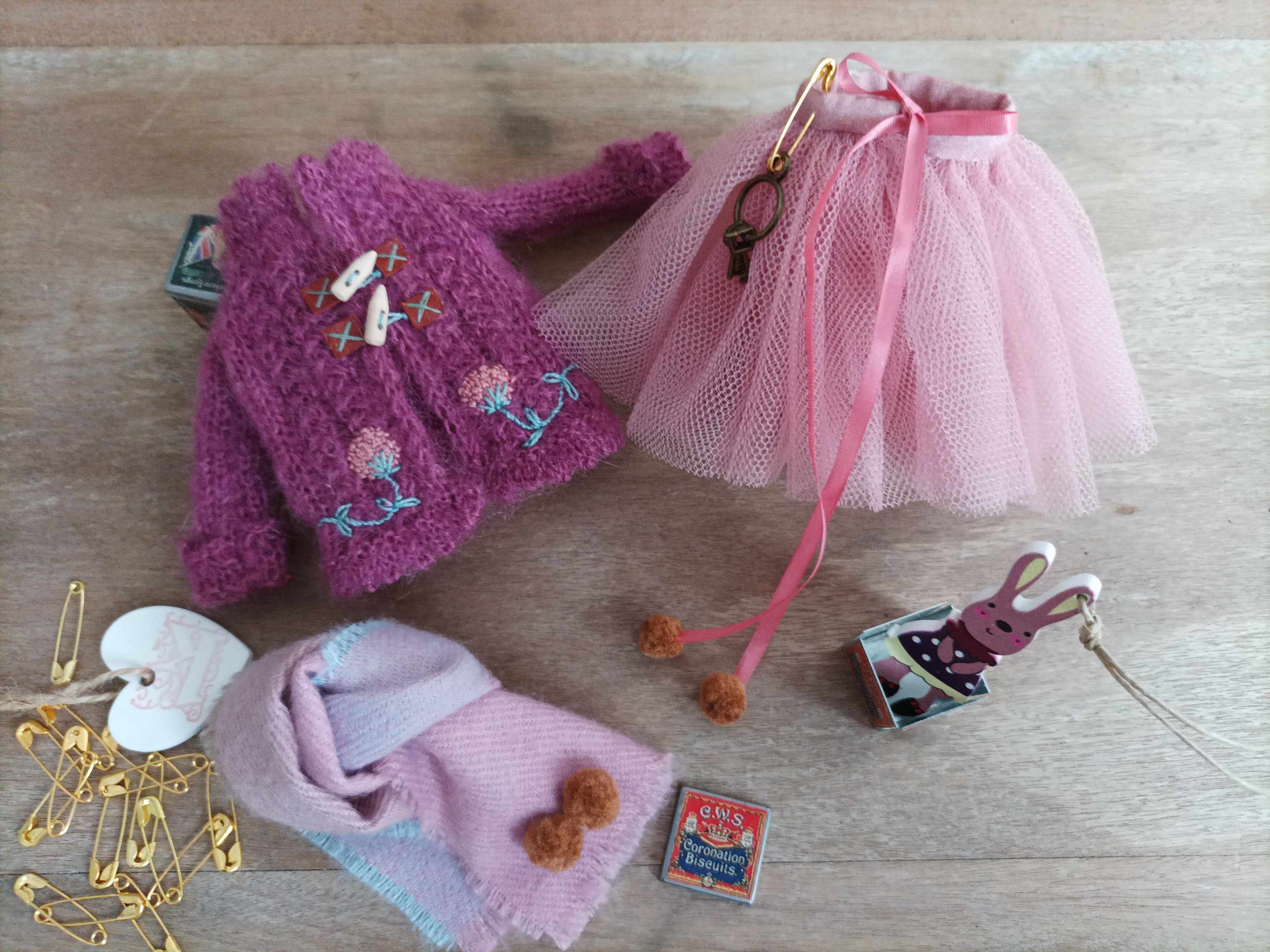 #043-01 PinkCardiganSet