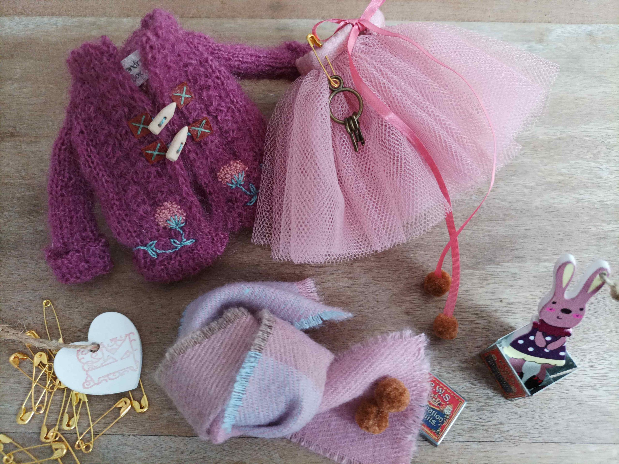 #043-03 PinkCardiganSet