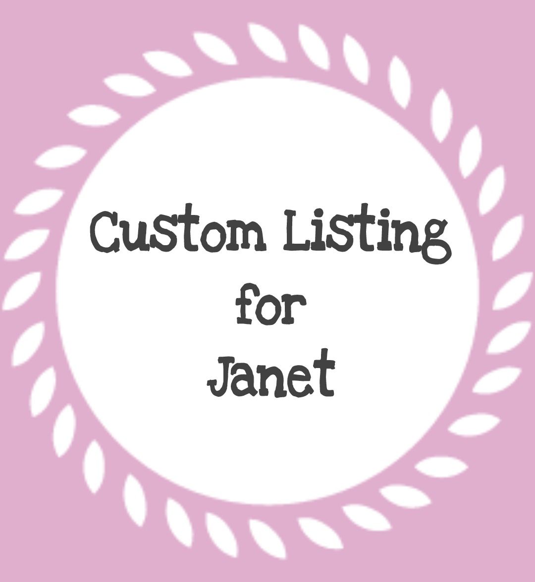 #109-01 CustomListingForJanet