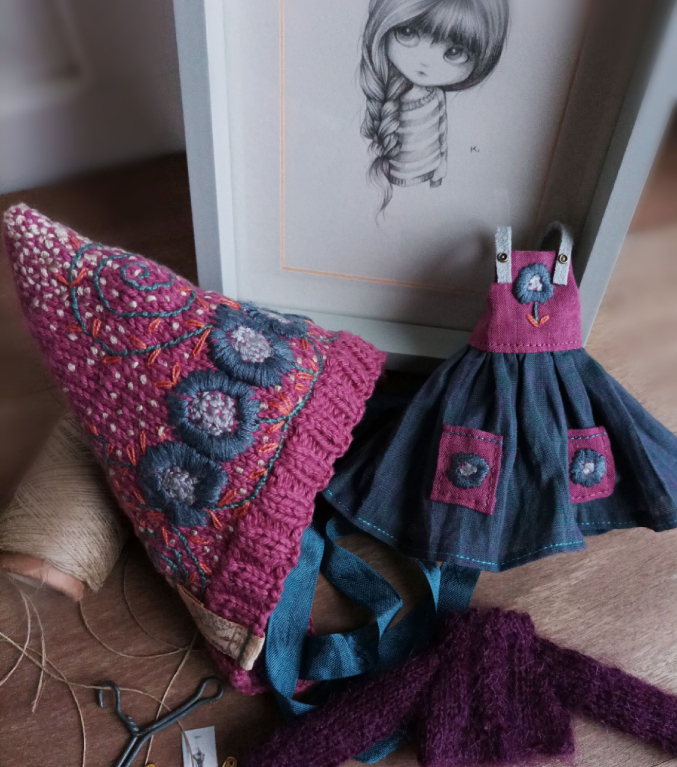 #143-04 PinkAndBluePixieSet