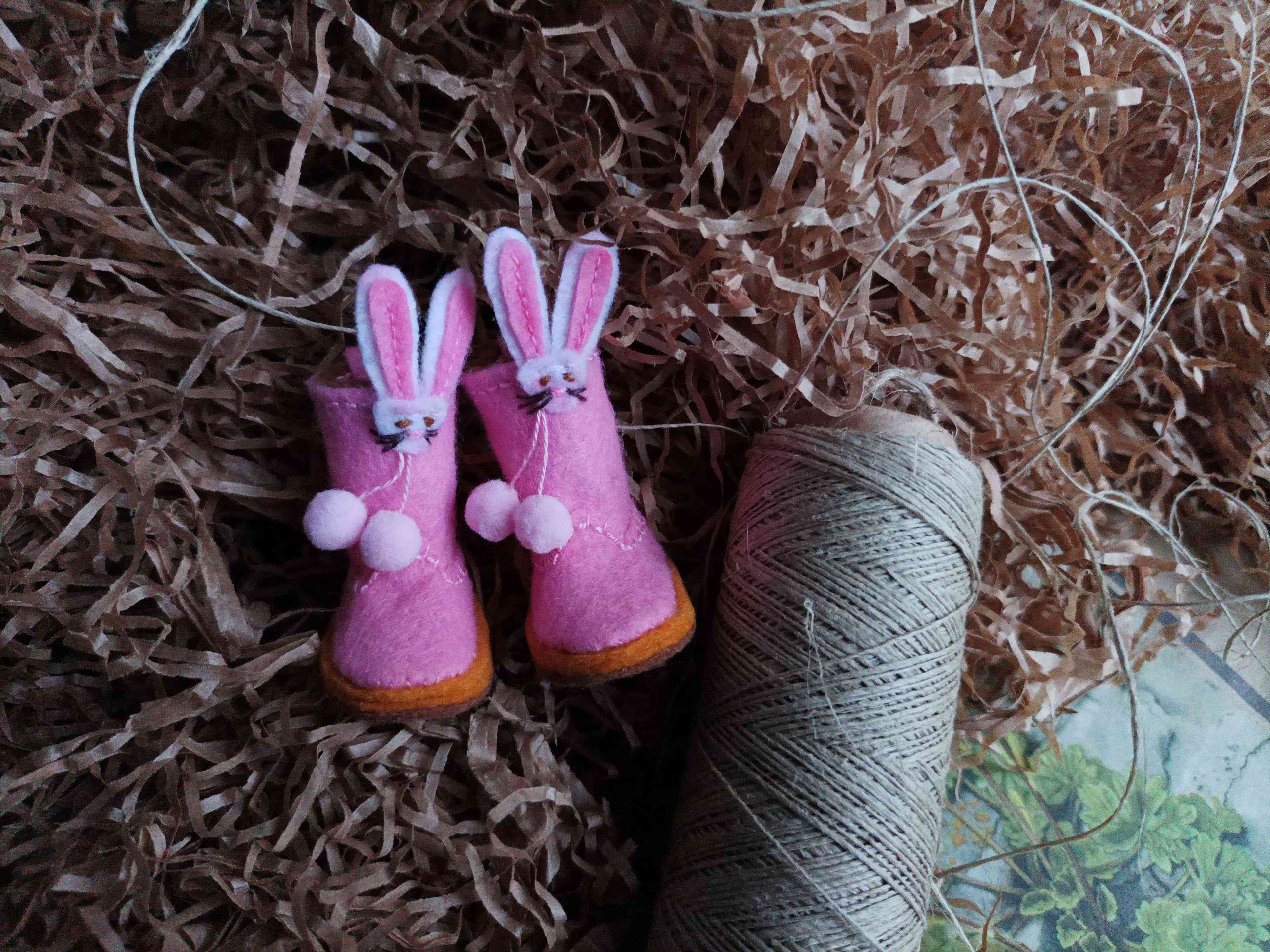 #144-01 PinkBunnyBoots