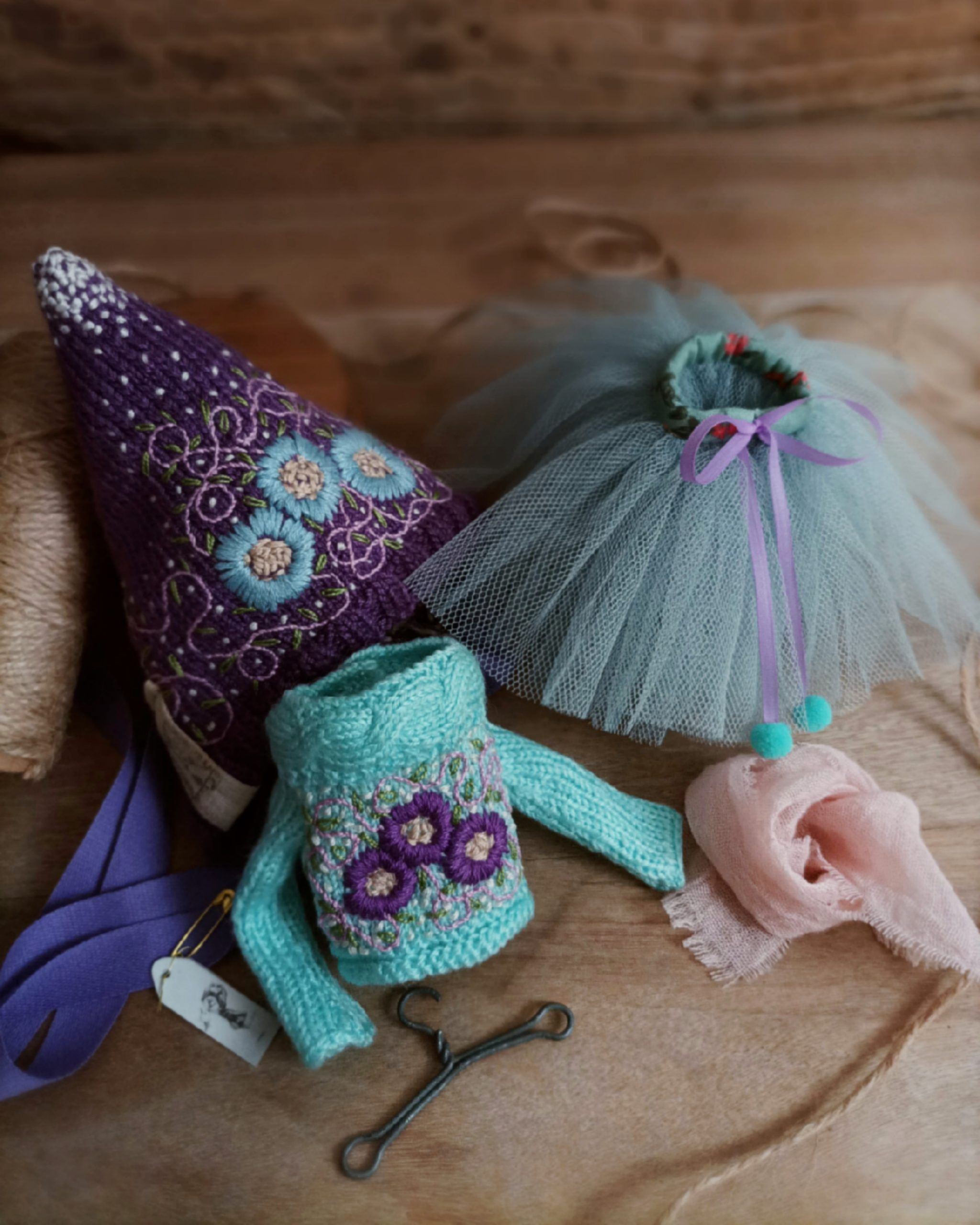 #156-02 PurpleAndTurquoisePixieSet