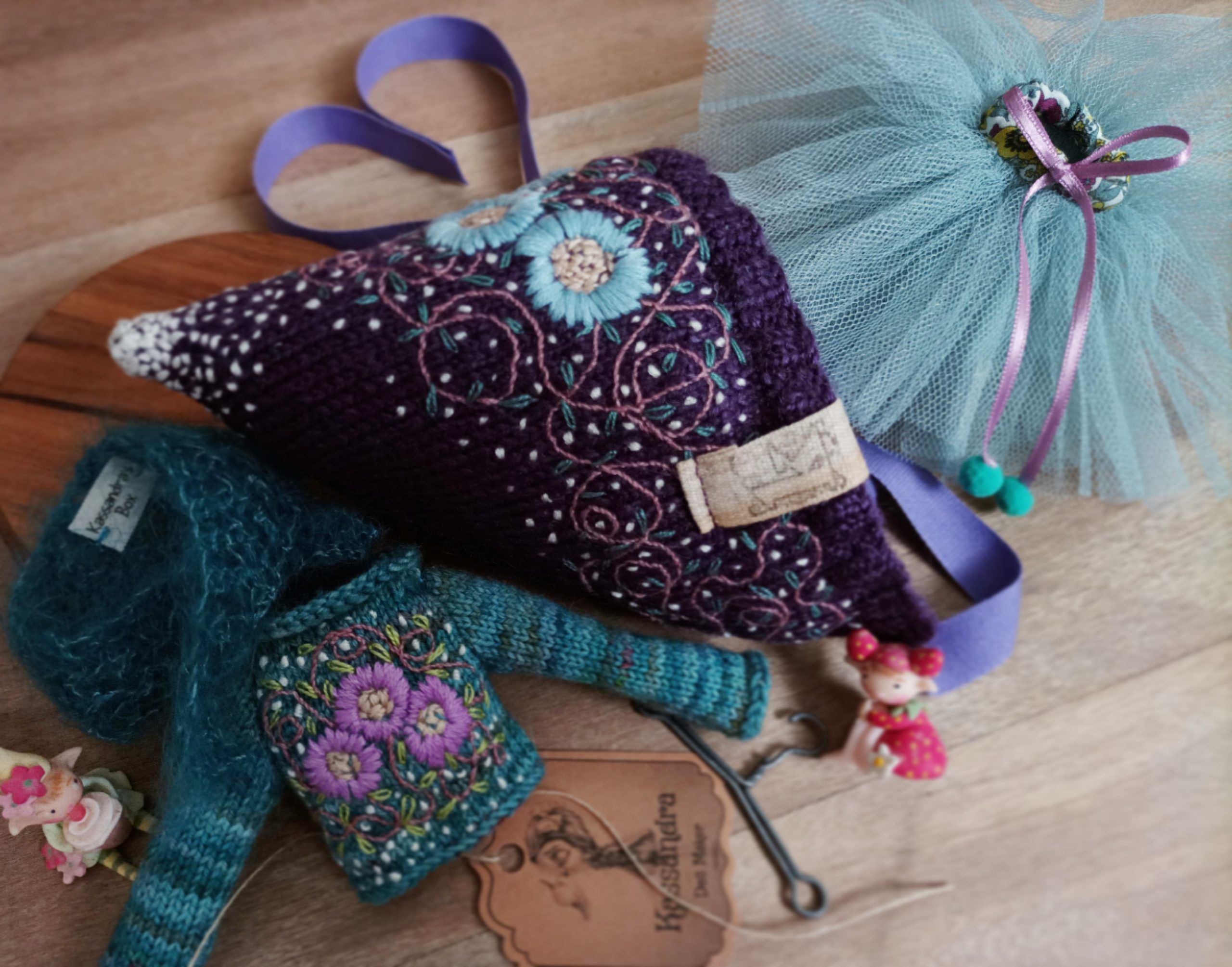 #159-01 DeepPurpleAndTurquoisePixieSet