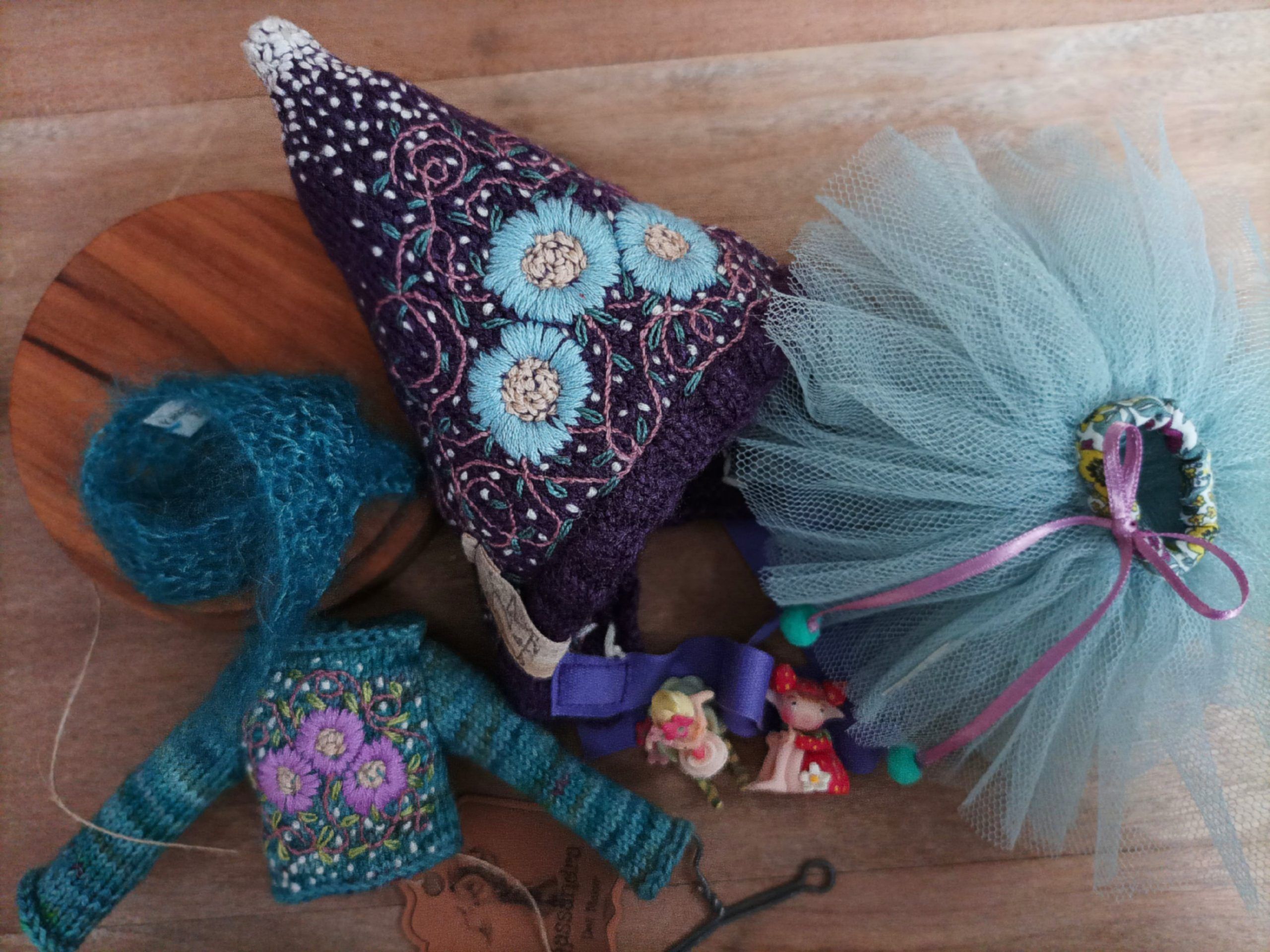 #159-03 DeepPurpleAndTurquoisePixieSet