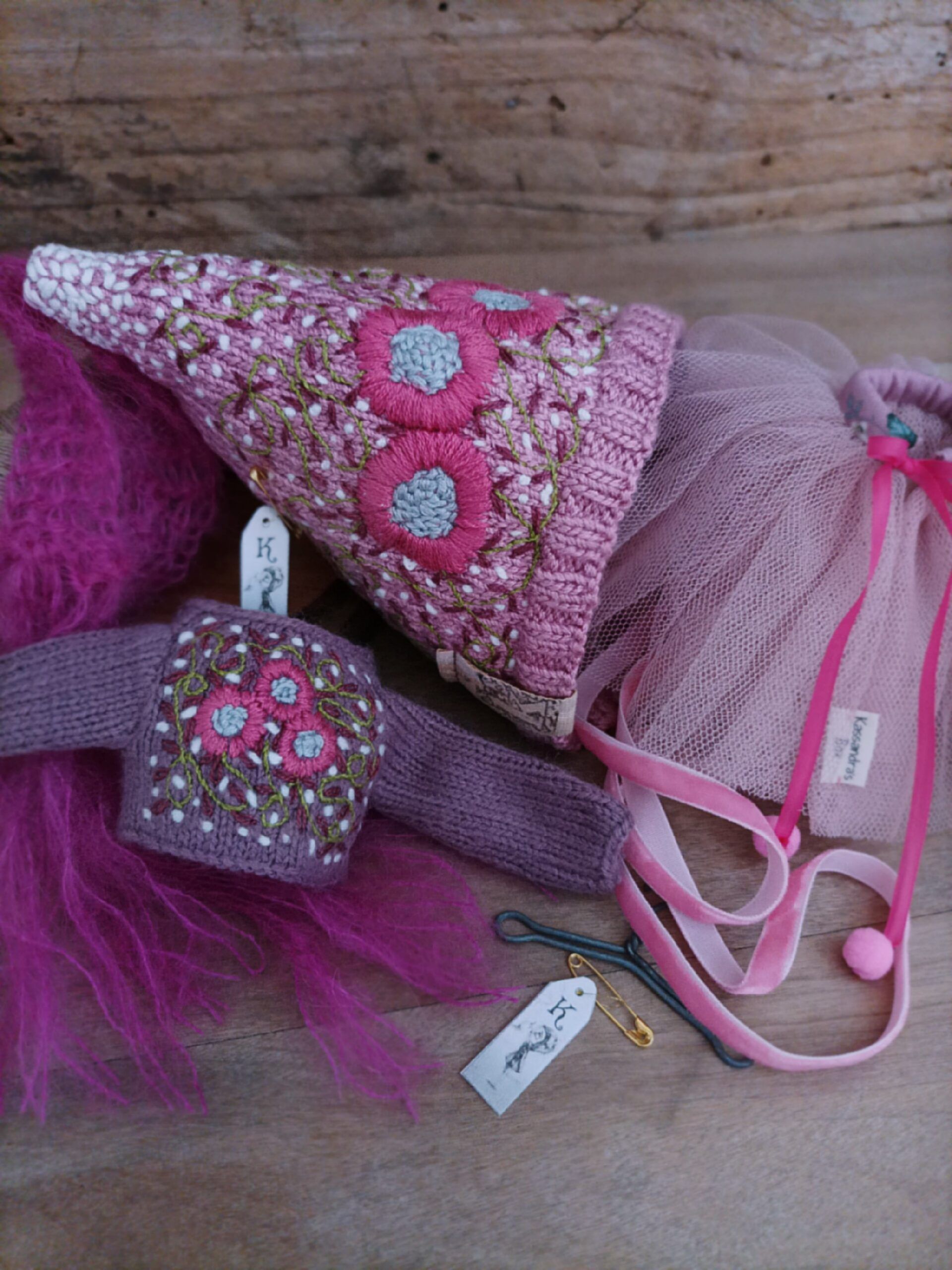 #175-04 PinkAndLavenderPixieSet