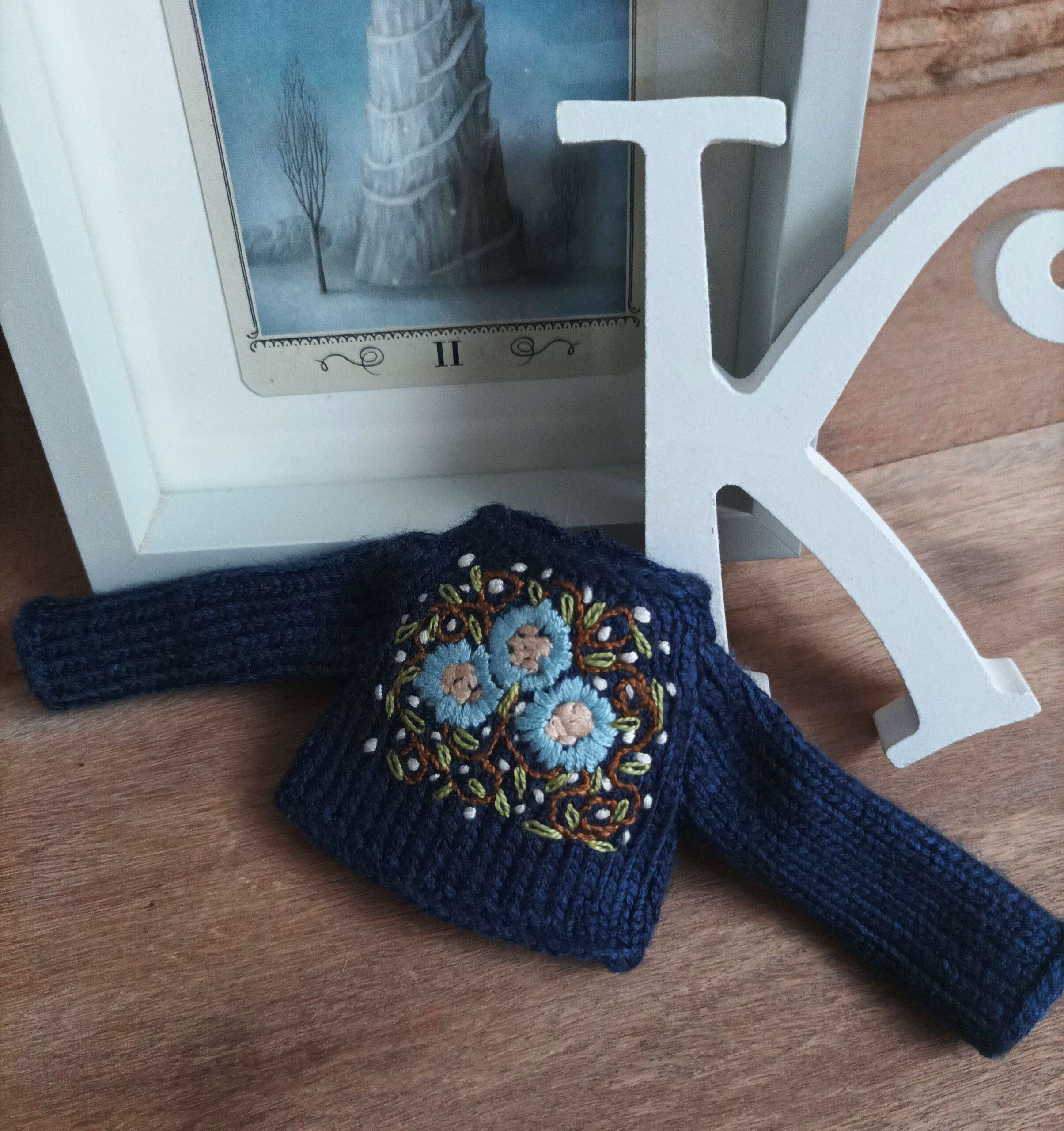 #189-01 DarkBlueEmbroideredJumper