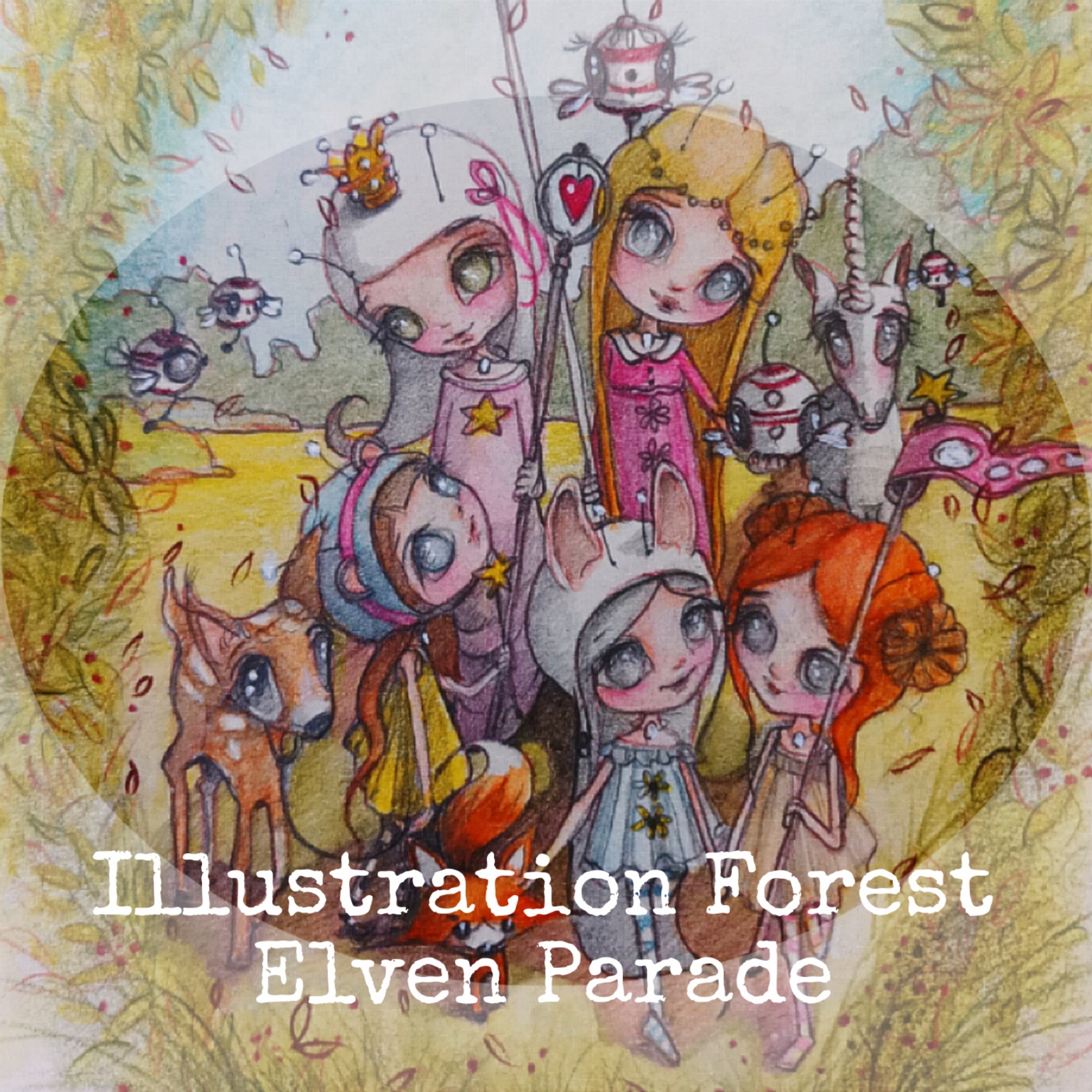 #201-01 IllustrationForestElvenParade