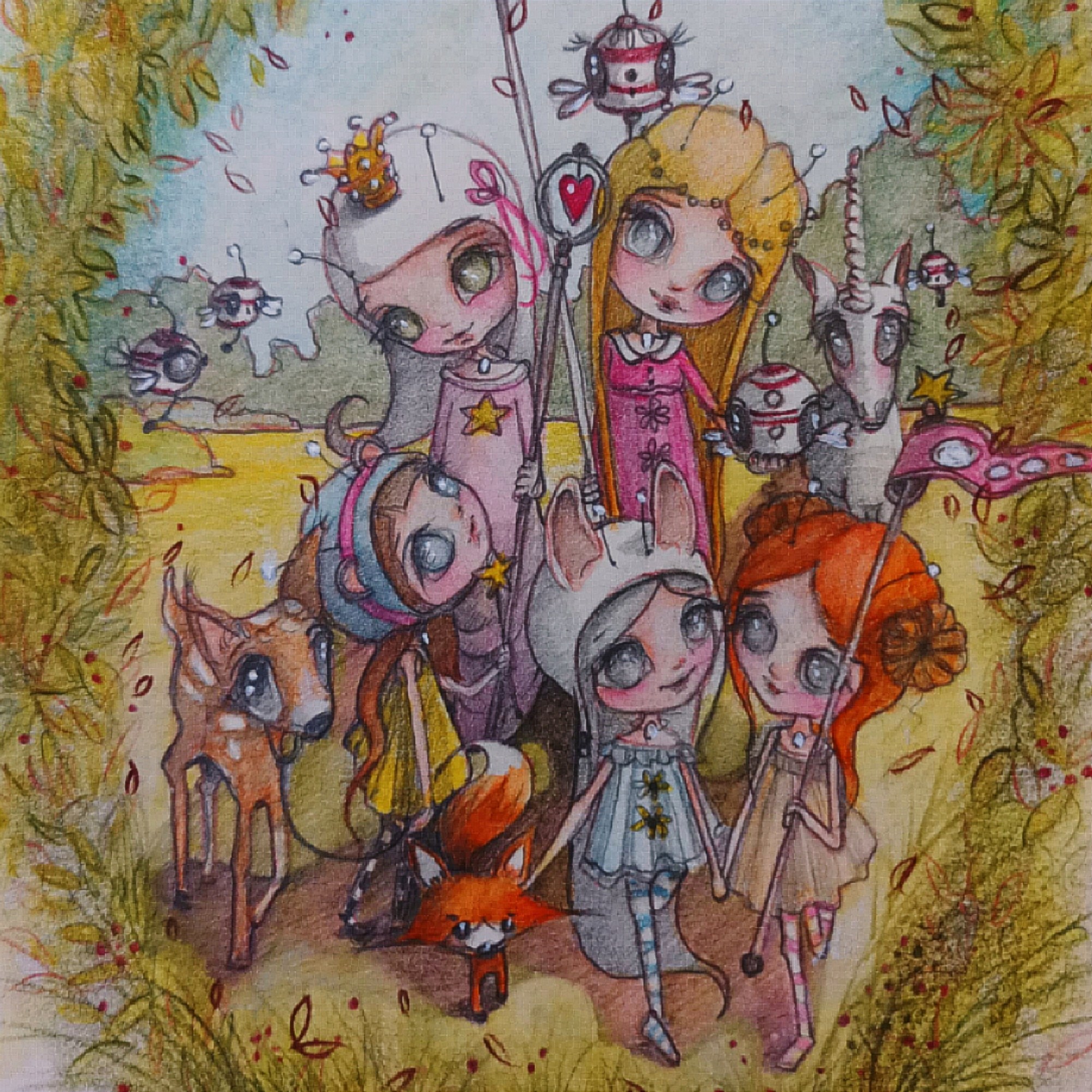 #201-02 IllustrationForestElvenParade