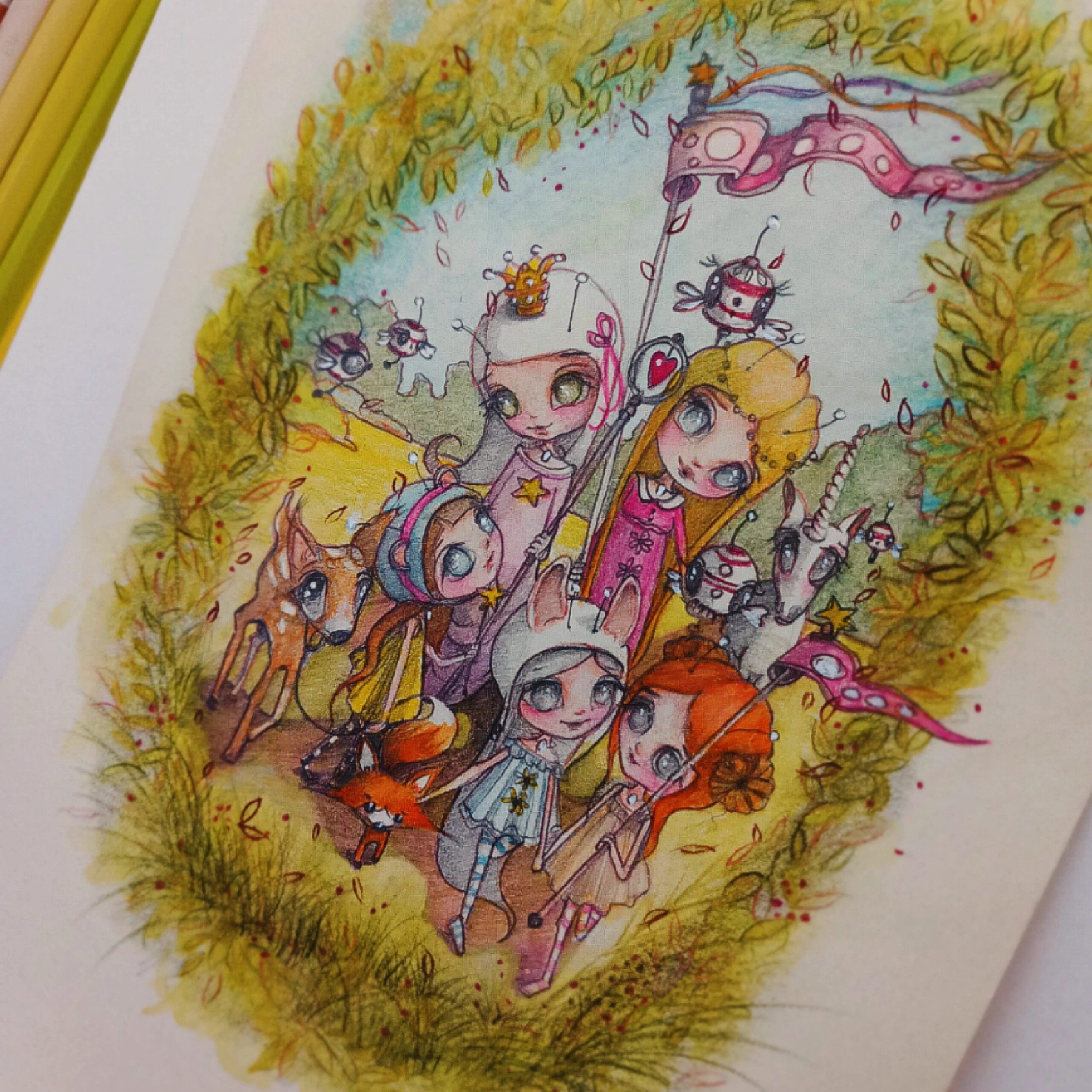 #201-03 IllustrationForestElvenParade