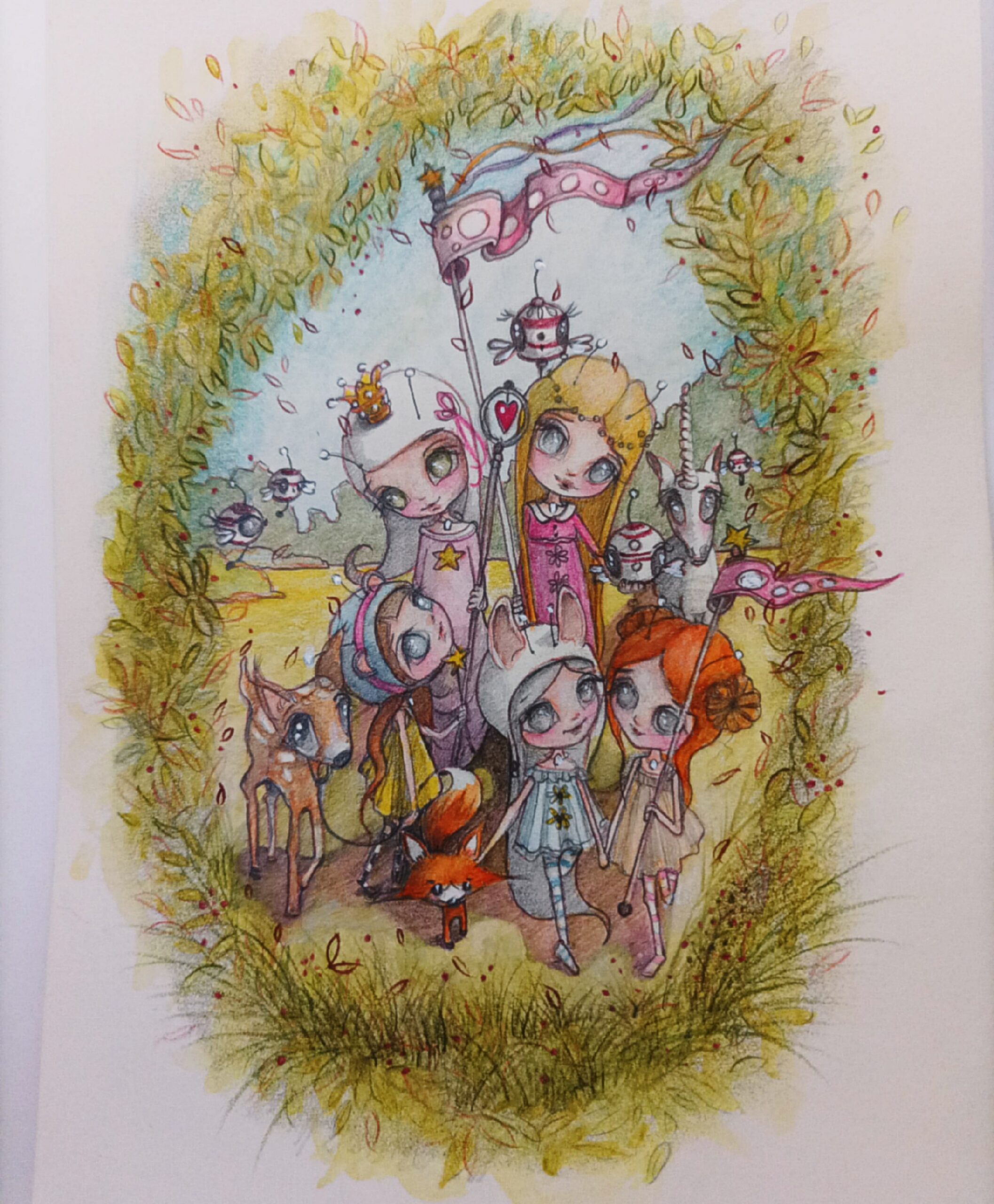 #201-04 IllustrationForestElvenParade
