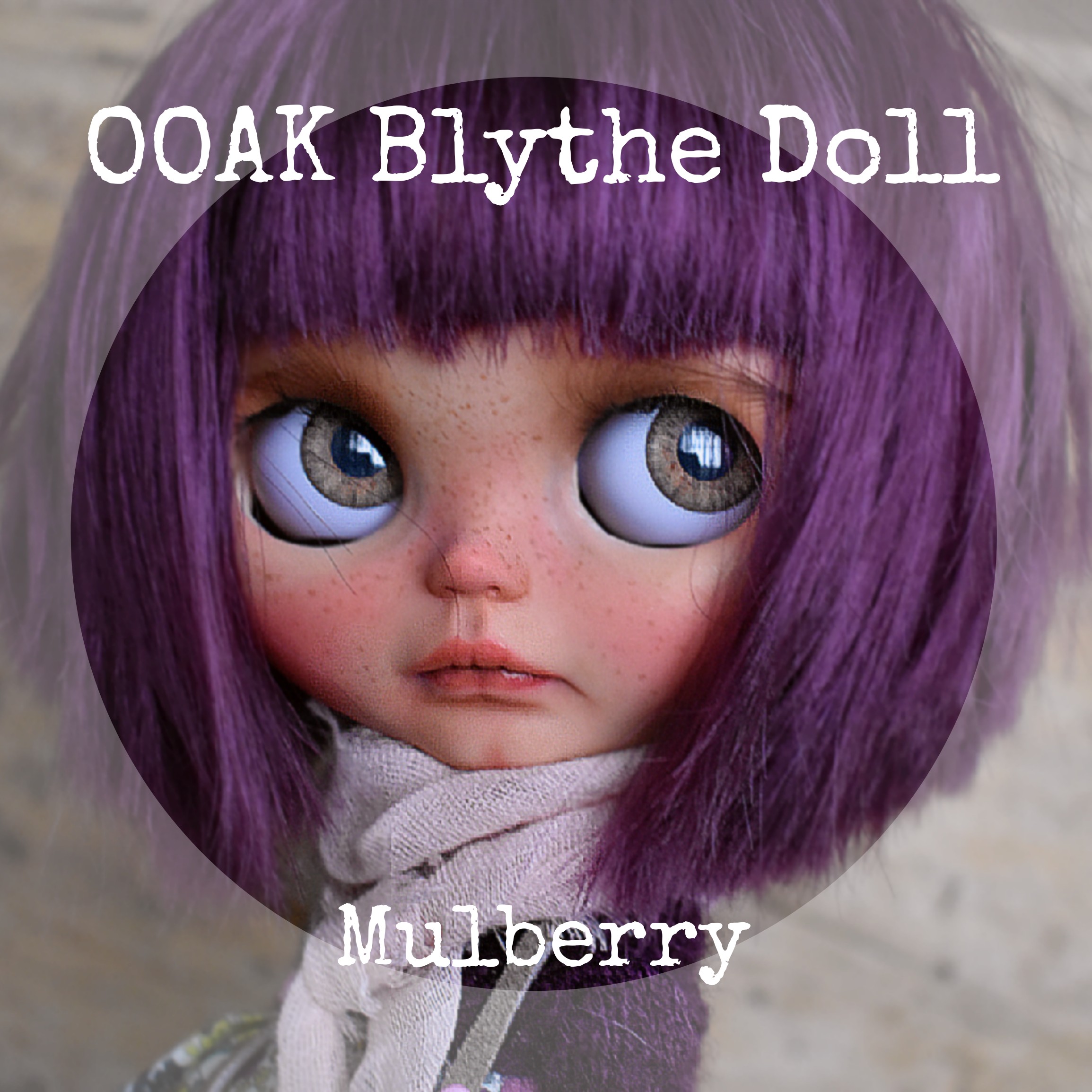 #207-01 OOAK-BlytheDollMulberry