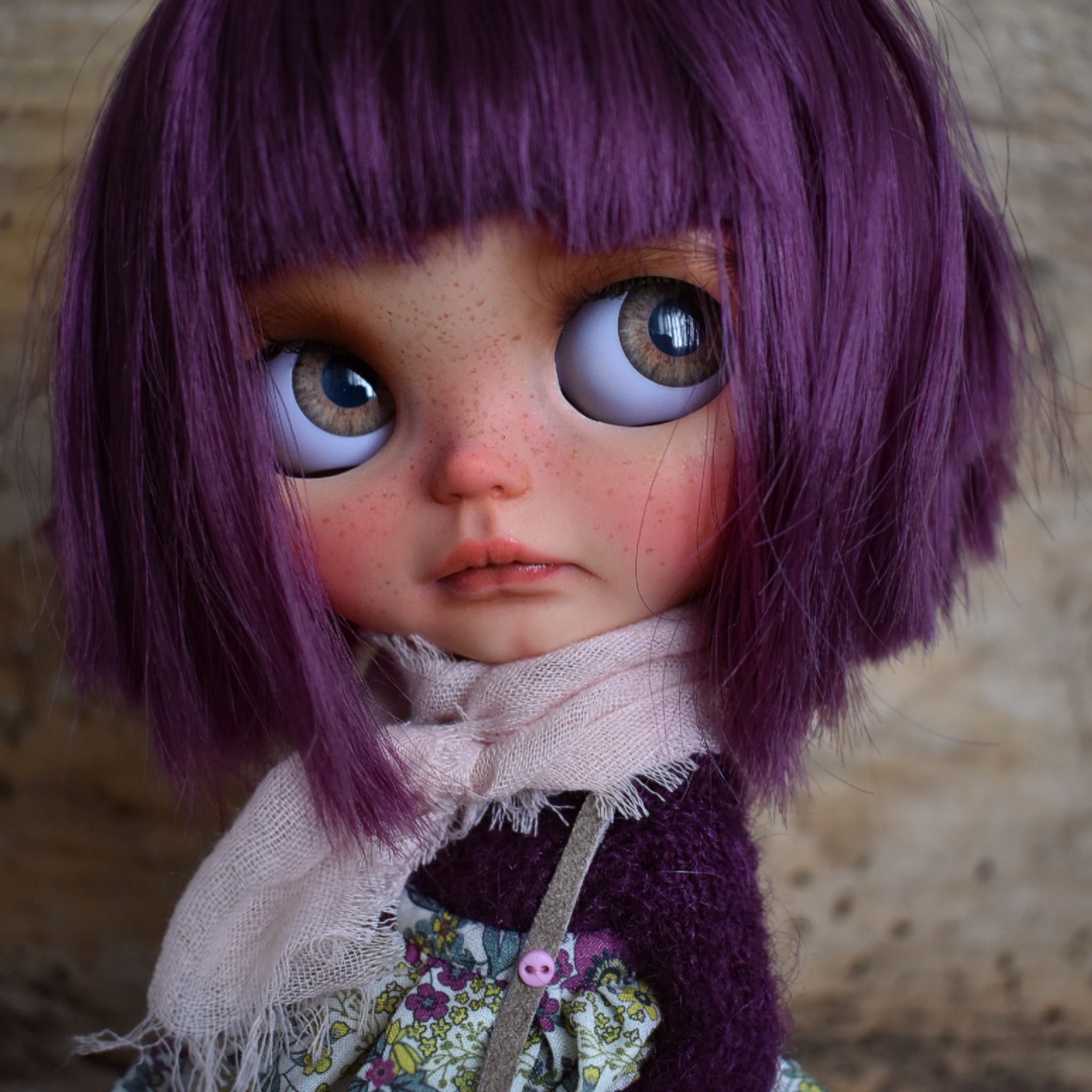 #207-13 OOAK-BlytheDollMulberry